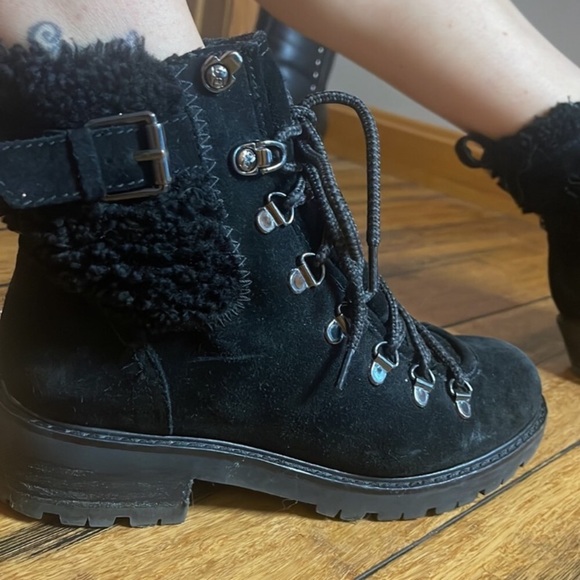 SAM EDELMAN TENLEE Suede Boot in Black - Picture 9 of 11